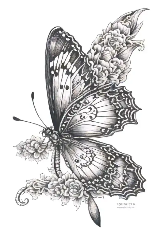 Spine Tattoo Butterfly Quote