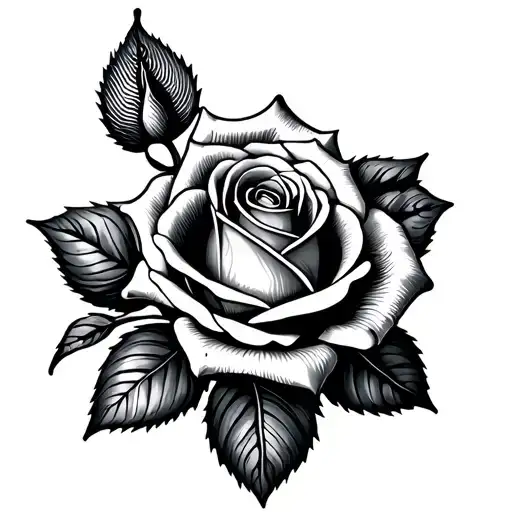 Rose And Fingerprint Mixed