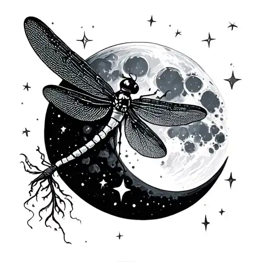 Moon Dragonfly Stars