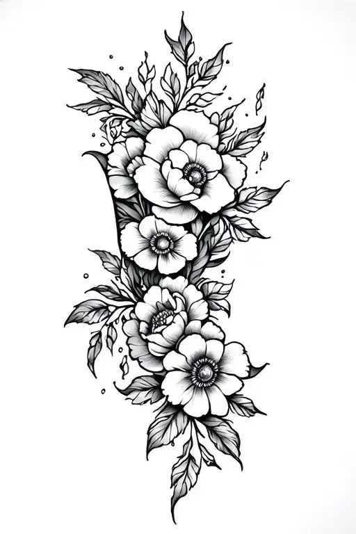 Light Floral Forearm Sleeve