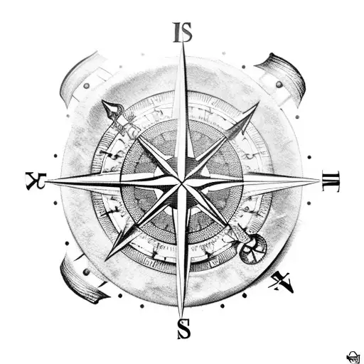 Rustic Nautical Compass