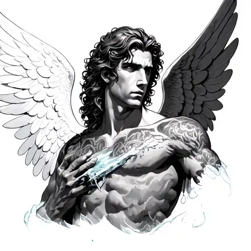 Angel With An Ice Stabbed In His Chest
