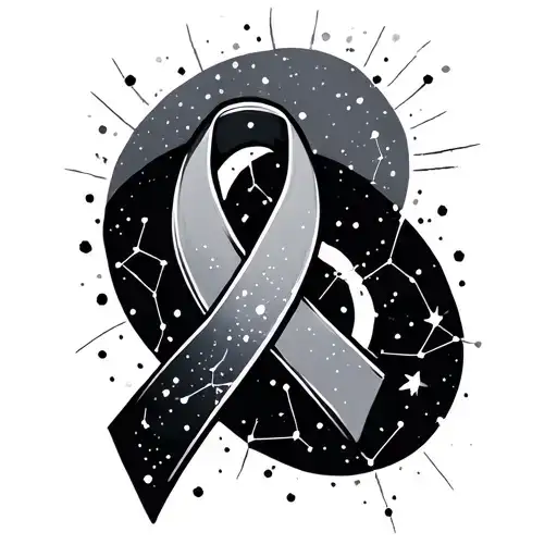 Constellation Cancer Ribbon