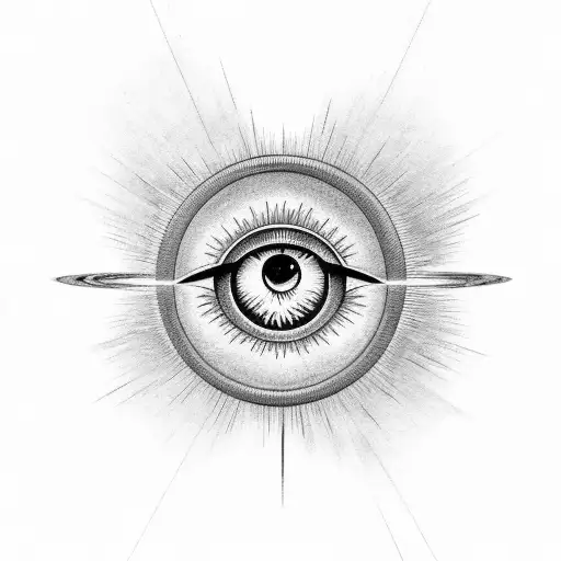 Planet Venus With Discrete Third Eye Minimalistic