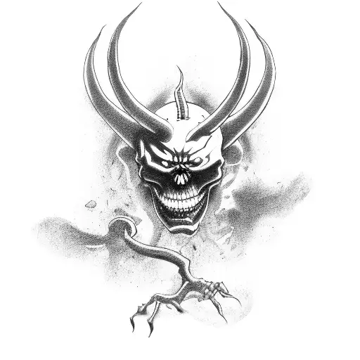 Forearm Haloween Demon