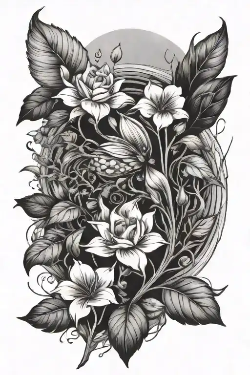 Nature In The Style Of Graphics