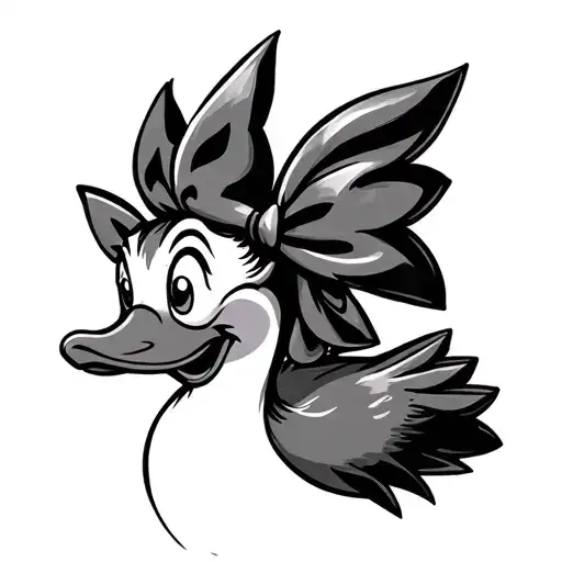 Disney Duck And Tattoo Style