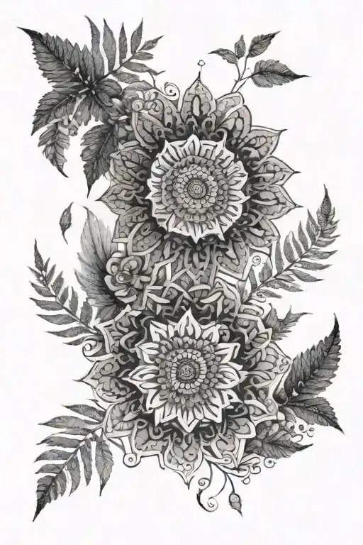 Fern Mountain Mandala Boho