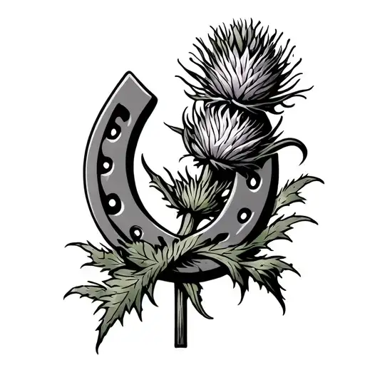 Horse Shoe Scottish Thistle