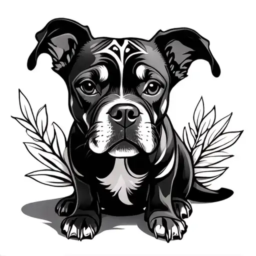 Maori Tattoo Dog Legs