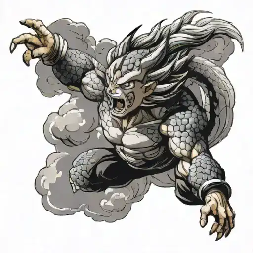 Dragon Ball In Cloud With Hand Of God