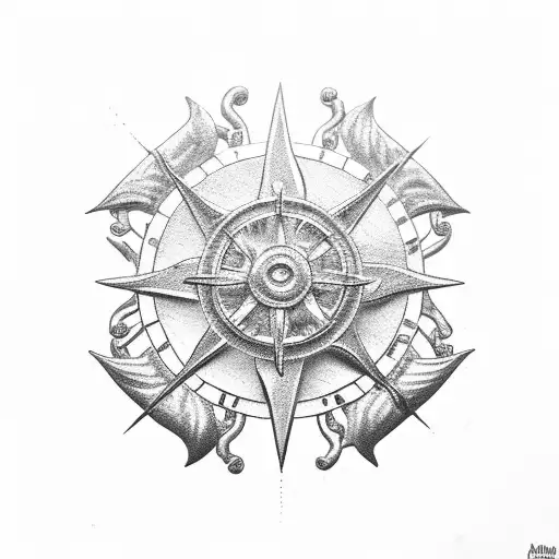 Sun Made Of Metal Nautical Equipment