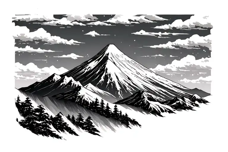 Mount Yotei With Sun