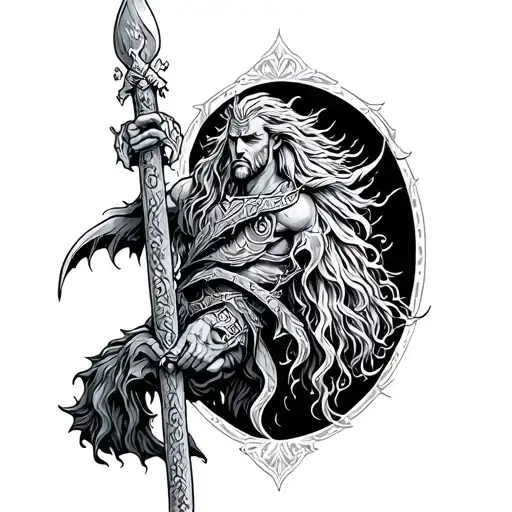 Norse Mythology Scene