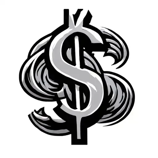 Money Sign With Designs Inspired