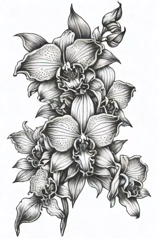 Lily Flower And Orchid Flowers