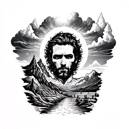 Chest Tattoo Showcasing Journey Towards Living