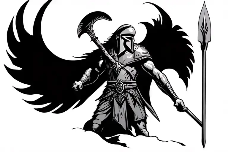 Spartan Warrior With Spear