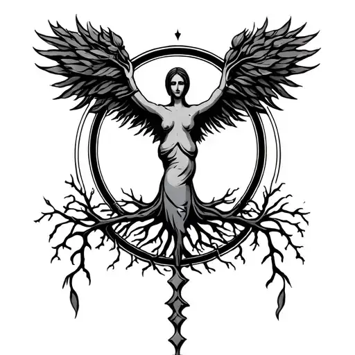 Virgin Sign And Tree Of Life