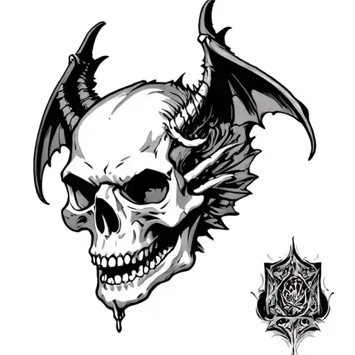 Gothic Gargoyle Skull