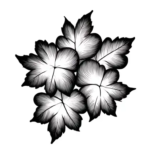 Four Leaf Intertwined Hearts