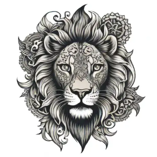 Lion Skull Mandala