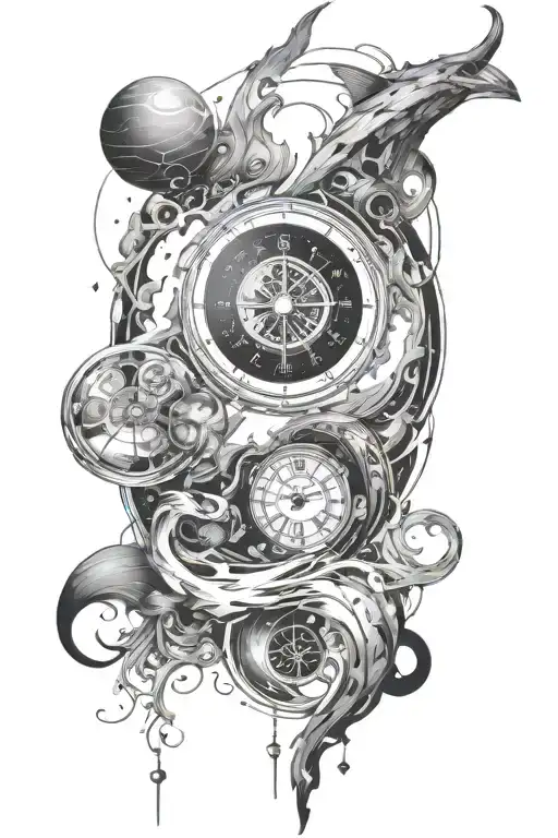 Surrelist Space Time Theme Sleeve