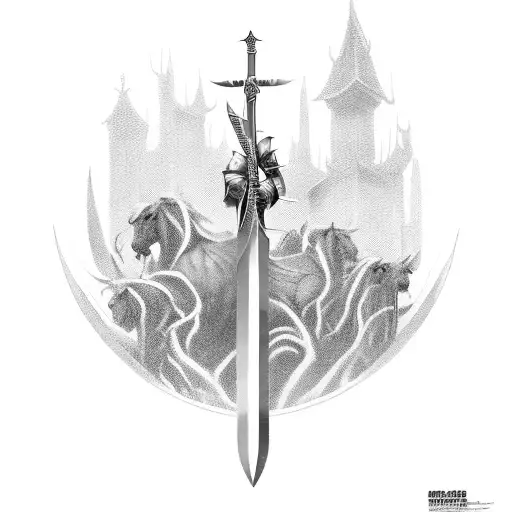 Royal Knight Holding Big Sword