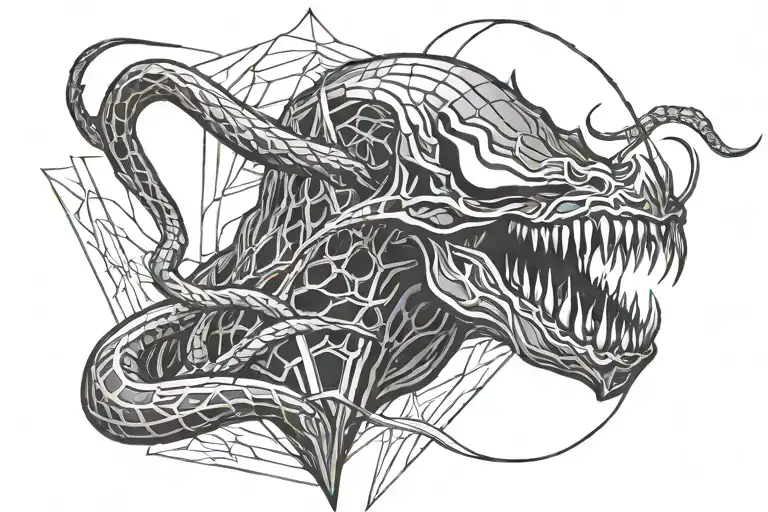 Venom And Trapezoid Lines For Men