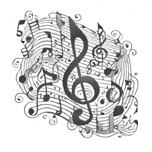 Music Notes Floating