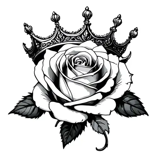 A Rose With A Crown
