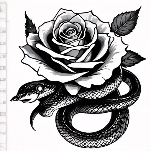 Rose And Snake