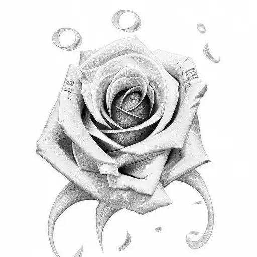 Rose With Numbers On It