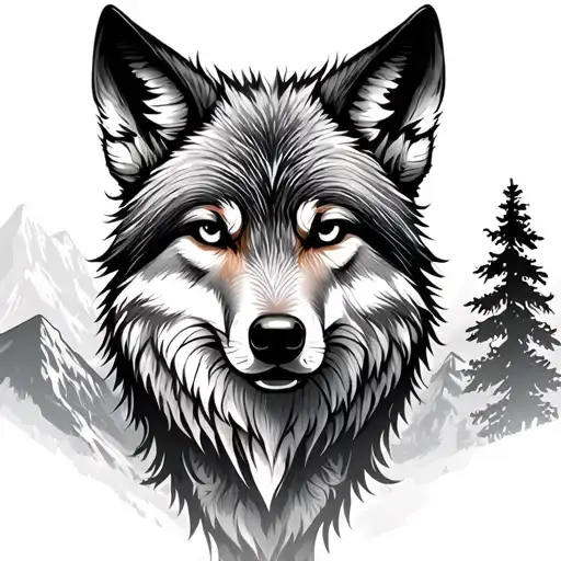 Wolf With Fox With Mountain Deer