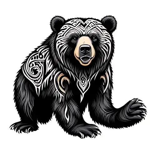 Bear And Tribal Patterns