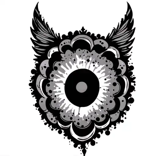 Black Dots Tattoo Design