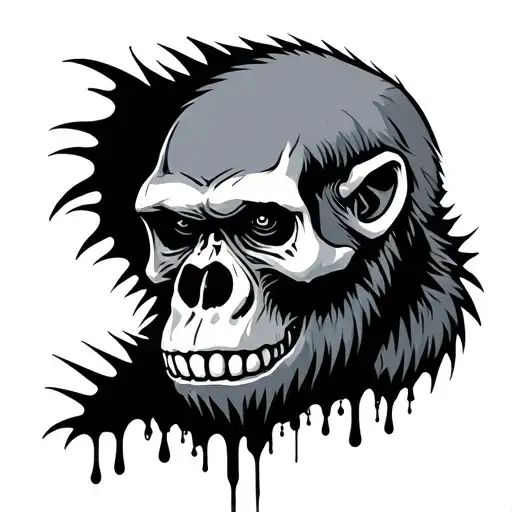 Melted Skull Bjj Gorilla