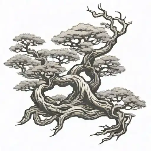 Bonsai Tree Intertwined