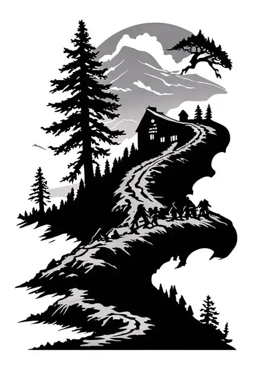 Metal Festival With Outdoor Hiking Trail Leading