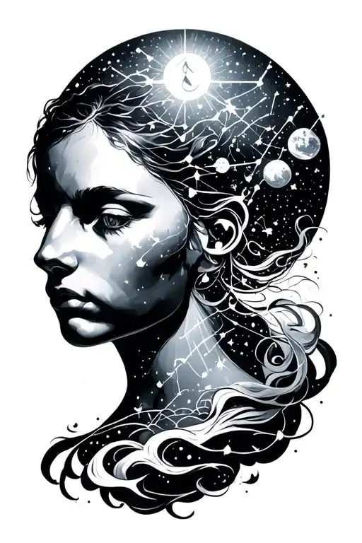 Aquarius Constellation Reflecting