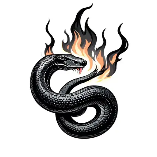 Snake In Fire