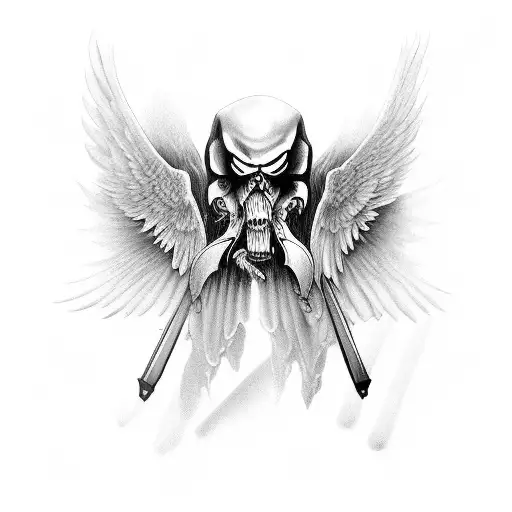 Realistic Reaper With Wings