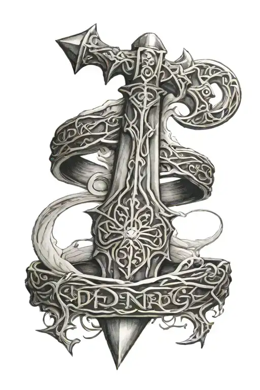 Lord Of The Rings Ring With Isildur's Sword