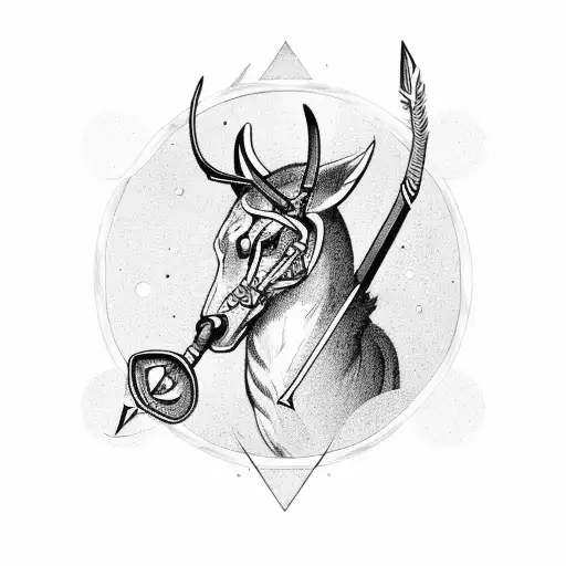 Sagittarius Archer In Forest