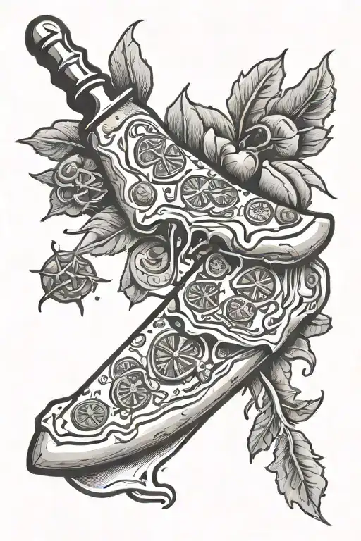 Dagger With A Pizza Slice