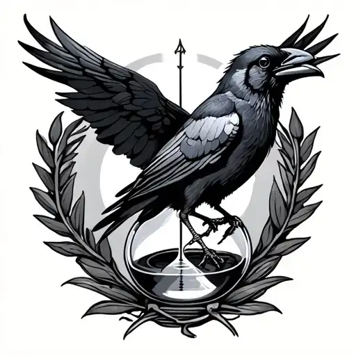 Hourglass Crow