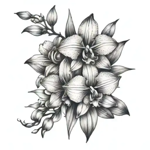 Lily And Orchid Flowers