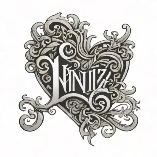 Name 'Unniz' With Love Symbol Merging