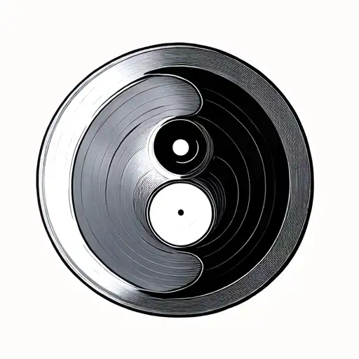 Yin Yang Symbol That Looks Like A Record