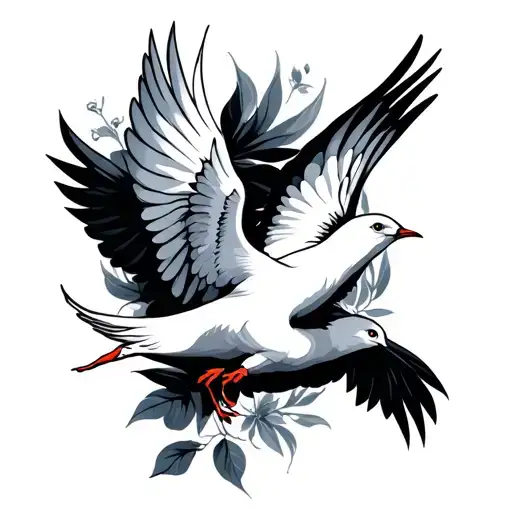 Bicep Tattoo Of Doves